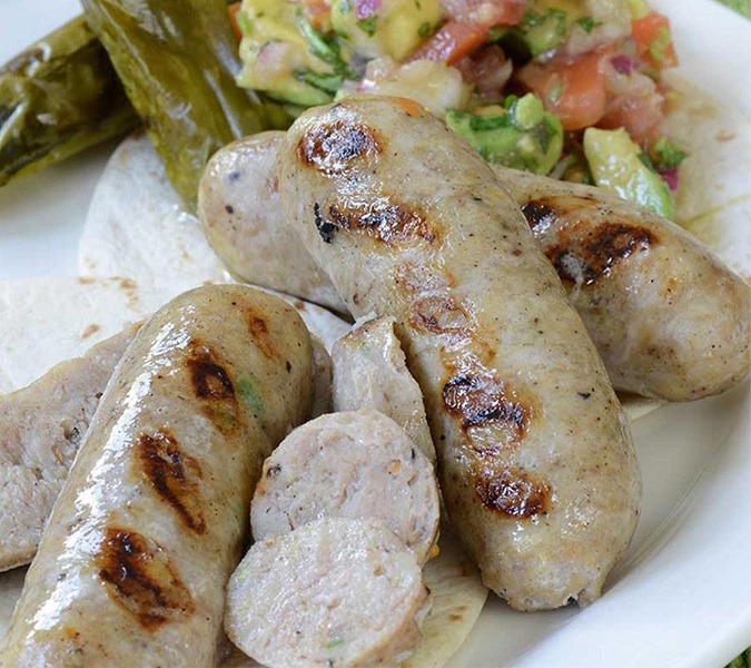 cooked Tequila Habanero breakfast sausages, photo by Gourmet Food Store